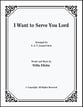 I Want to Serve You, Lord Three-Part Mixed choral sheet music cover
